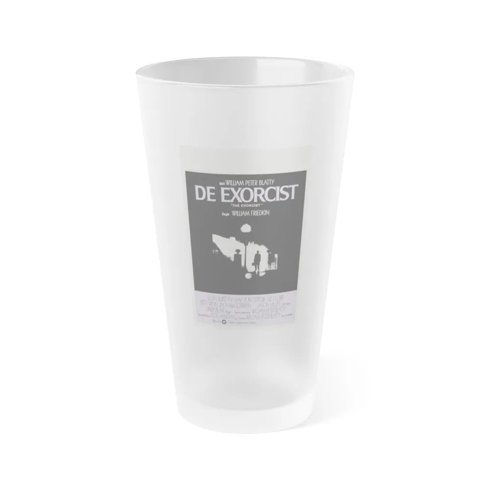 THE EXORCIST (BELGIAN) 1973 Movie Poster - Frosted Pint Glass 16oz-16oz-Frosted-Go Mug Yourself