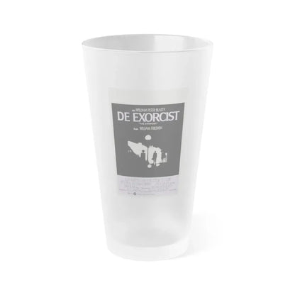 THE EXORCIST (BELGIAN) 1973 Movie Poster - Frosted Pint Glass 16oz 16oz Frosted - Go Mug Yourself
