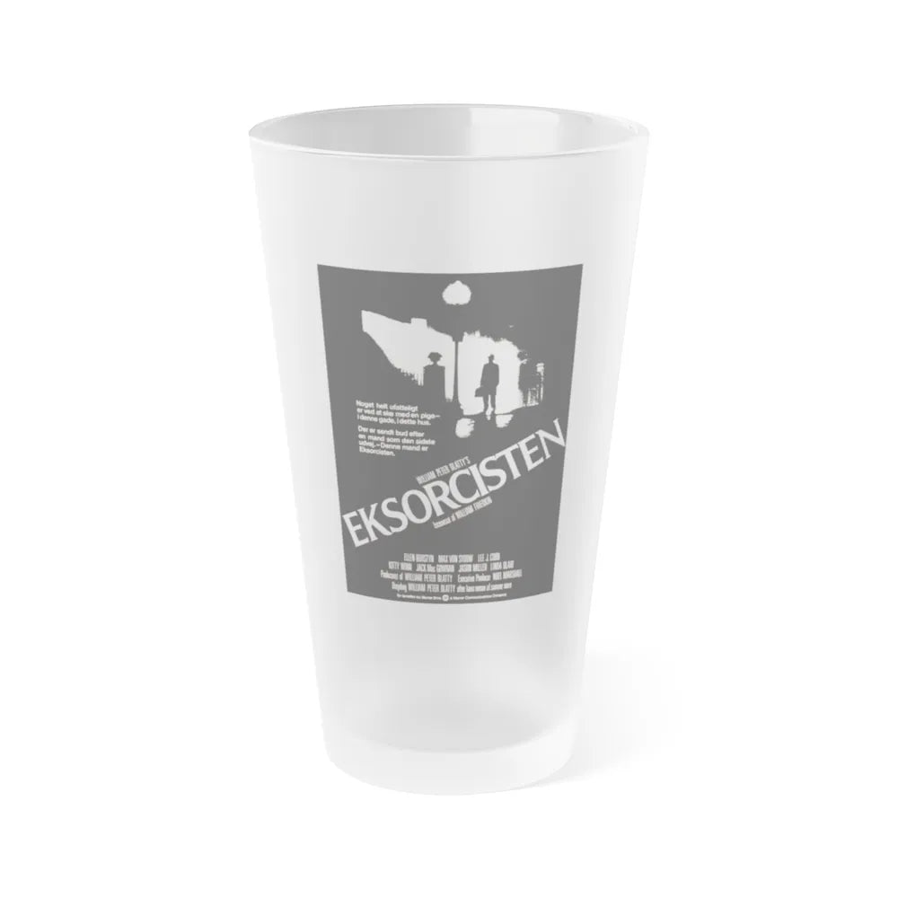 THE EXORCIST (DANISH) 1973 Movie Poster - Frosted Pint Glass 16oz-16oz-Frosted-Go Mug Yourself