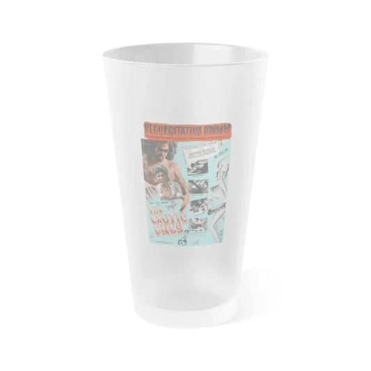 THE EXOTIC ONES (THE MONSTER AND THE STRIPPER) 1968 Movie Poster - Frosted Pint Glass 16oz 16oz Frosted - Go Mug Yourself