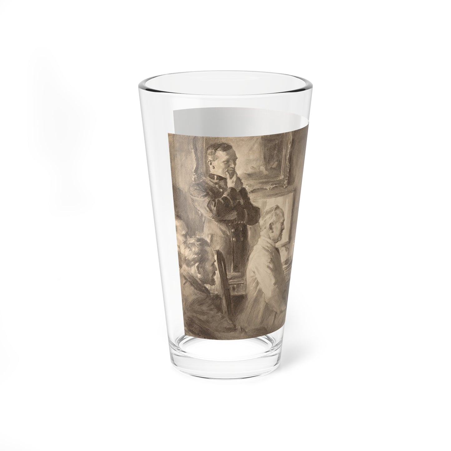 The Explanation, Cosmopolitan Magazine illustration, 1918 (Magazine Illustration) Pint Glass 16oz-Go Mug Yourself