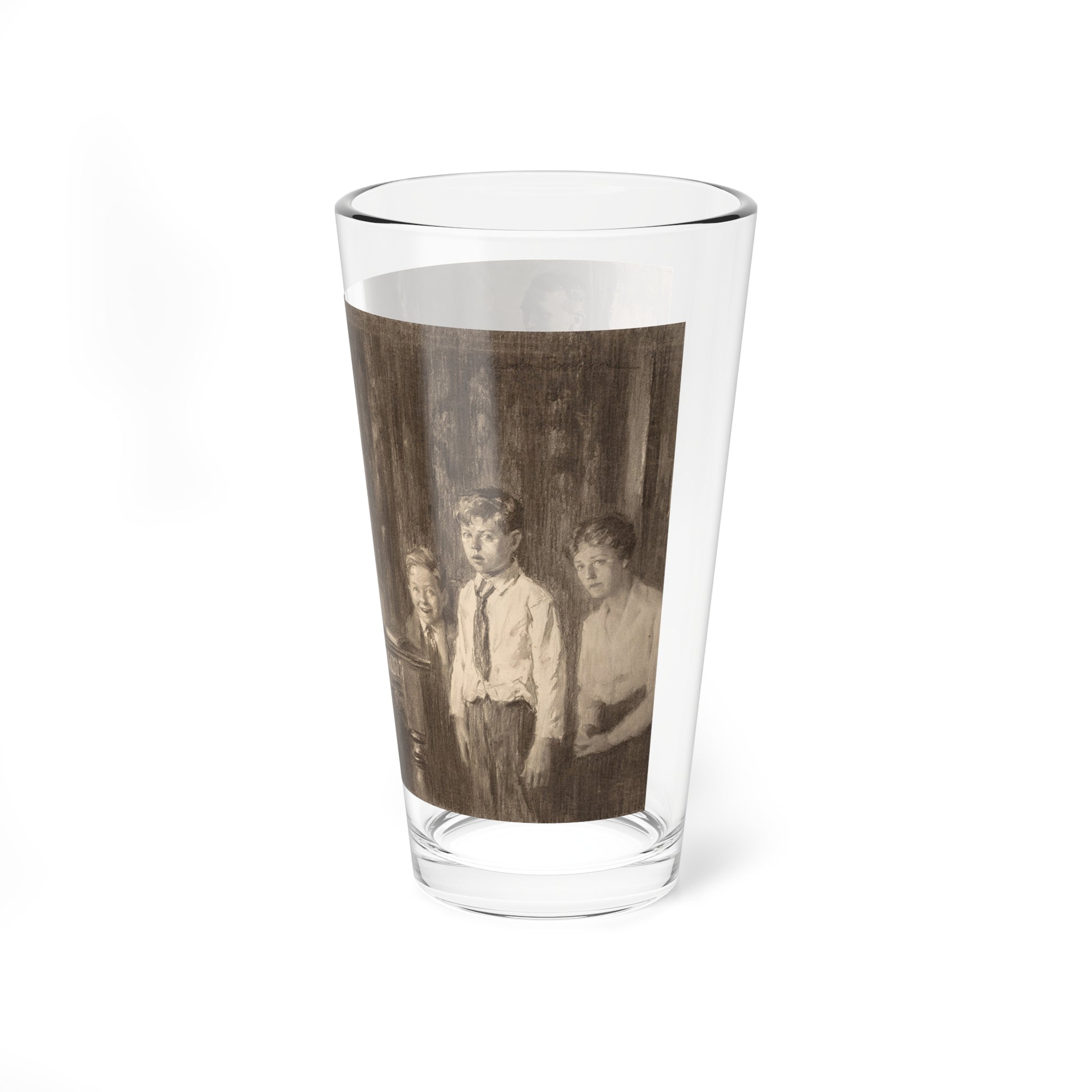 The Explanation, Cosmopolitan Magazine illustration, 1918 (Magazine Illustration) Pint Glass 16oz-Go Mug Yourself