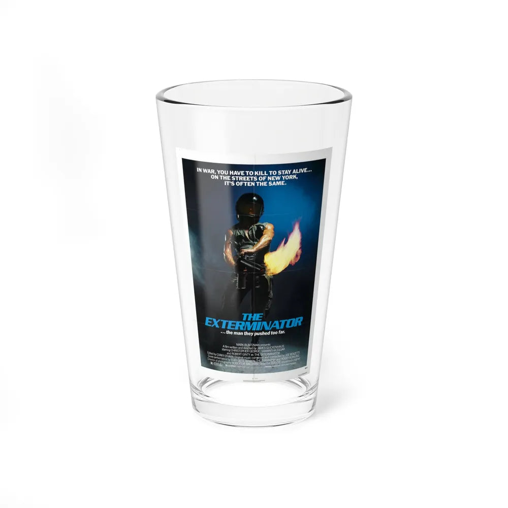 THE EXTERMINATOR 1980 Movie Poster - Pint Glass 16oz-16oz-Go Mug Yourself