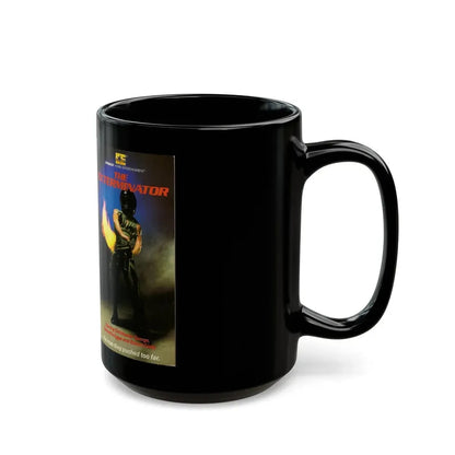 THE EXTERMINATOR EMBASSY HOME ENTERTAINMENT (VHS COVER) - Black Coffee Mug - Go Mug Yourself