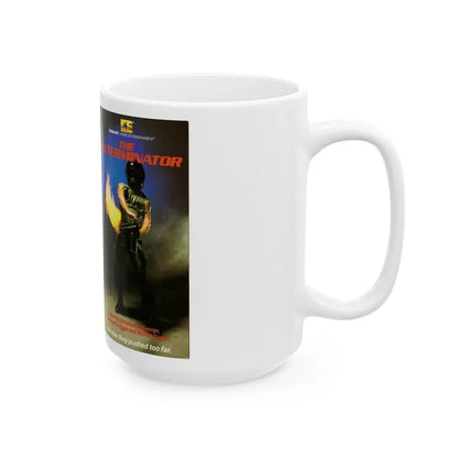 THE EXTERMINATOR EMBASSY HOME ENTERTAINMENT (VHS COVER) - White Coffee Mug - Go Mug Yourself