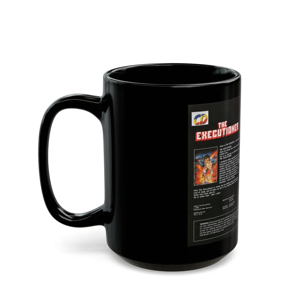 THE EXTERMINATOR MAFIA REVENGE AT ITS DEADLIEST (VHS COVER) - Black Coffee Mug-Go Mug Yourself