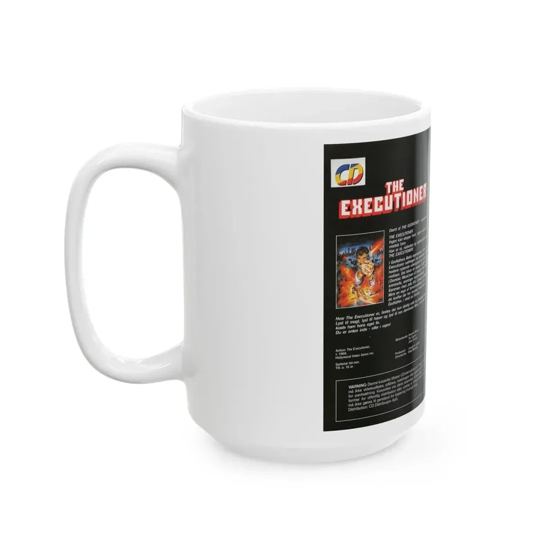 THE EXTERMINATOR MAFIA REVENGE AT ITS DEADLIEST (VHS COVER) - White Coffee Mug - Go Mug Yourself