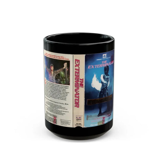 THE EXTERMINATOR (VHS COVER) - Black Coffee Mug 15oz - Go Mug Yourself