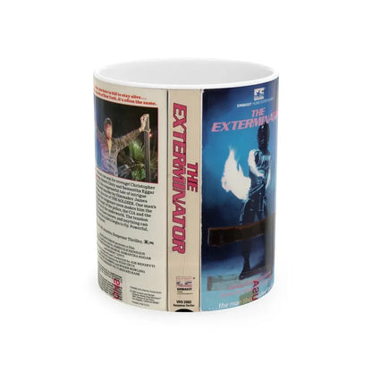 THE EXTERMINATOR (VHS COVER) - White Coffee Mug 11oz - Go Mug Yourself