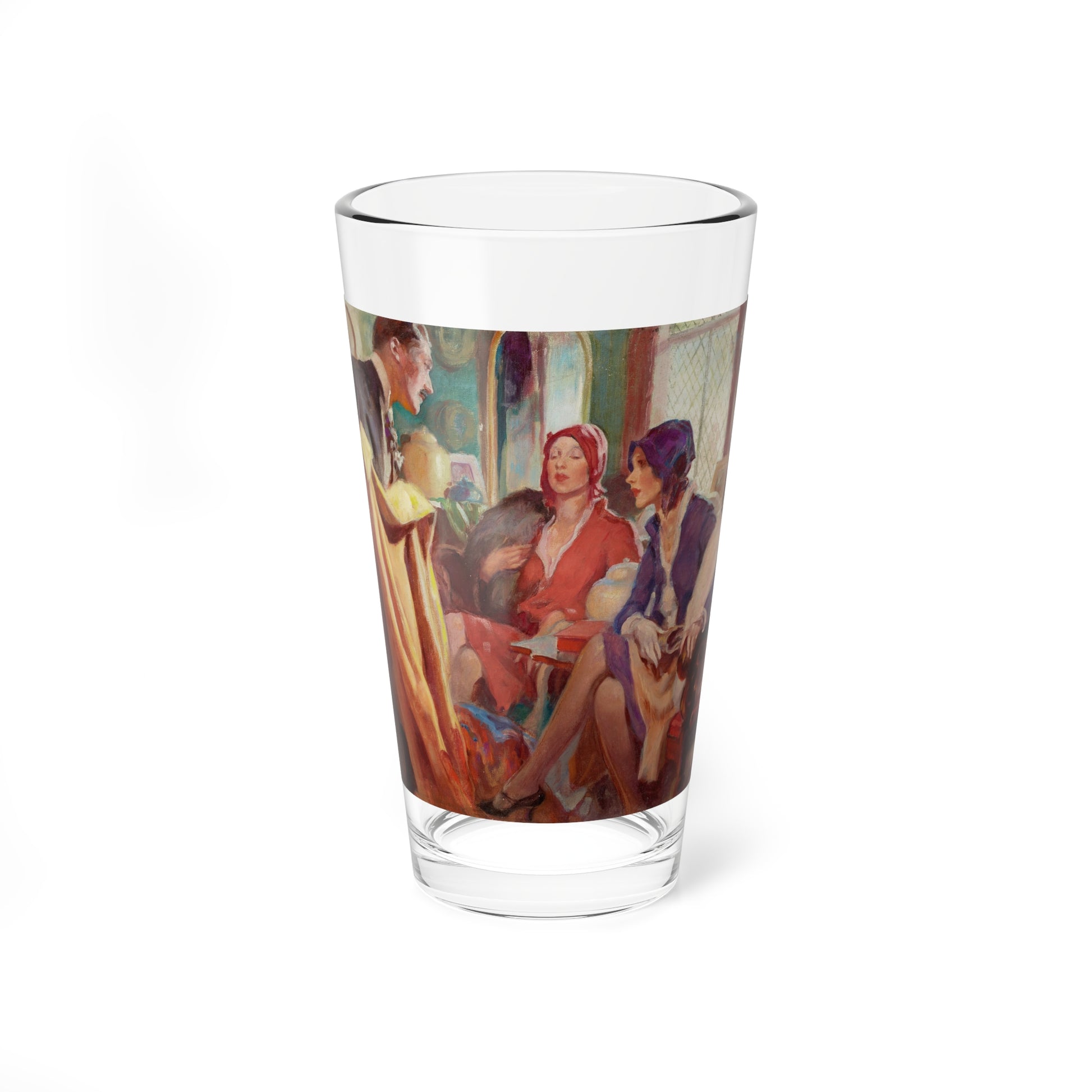 The Fabric Salesman (Magazine Illustration) Pint Glass 16oz-16oz-Go Mug Yourself