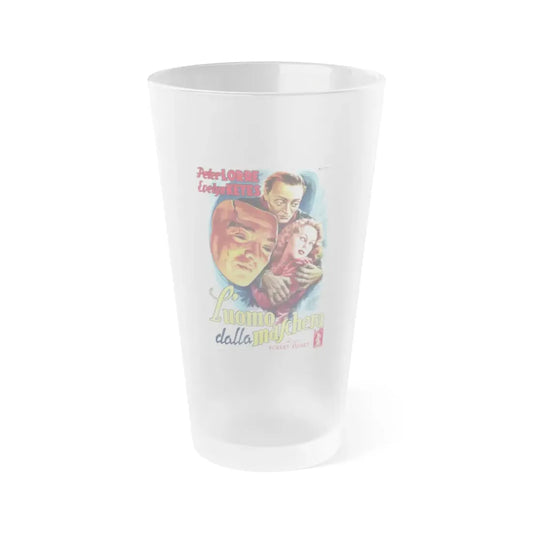 THE FACE BEHIND THE MASK (ITALIAN) 1941 Movie Poster - Frosted Pint Glass 16oz 16oz Frosted - Go Mug Yourself