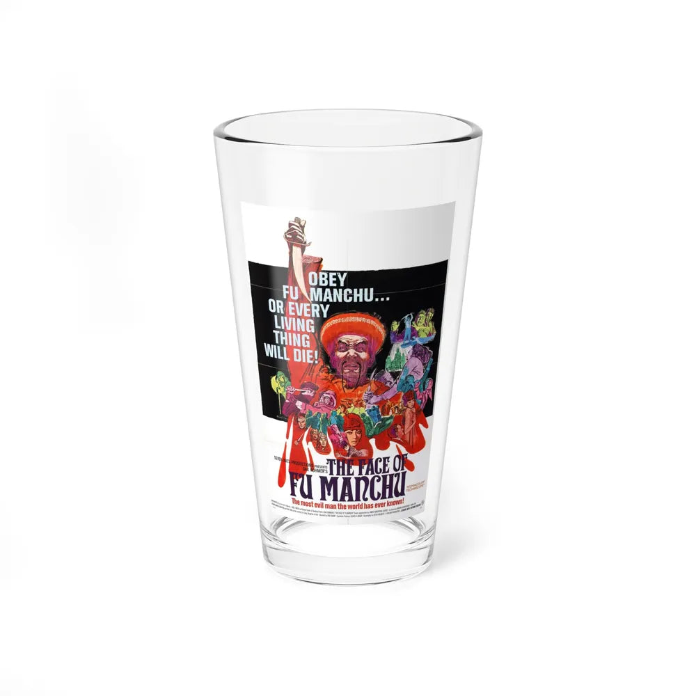 THE FACE OF FU-MANCHU 1965 Movie Poster - Pint Glass 16oz-16oz-Go Mug Yourself