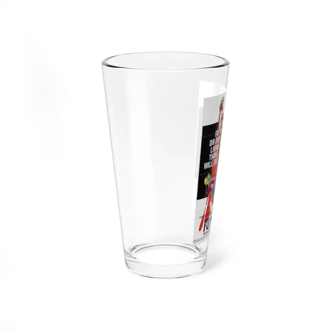 THE FACE OF  FU-MANCHU 1965 Movie Poster - Pint Glass 16oz - Go Mug Yourself