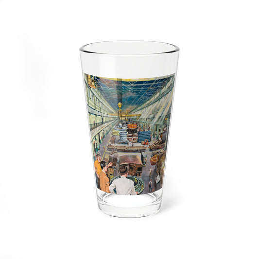 The Factory (Magazine Illustration) Pint Glass 16oz-16oz-Go Mug Yourself