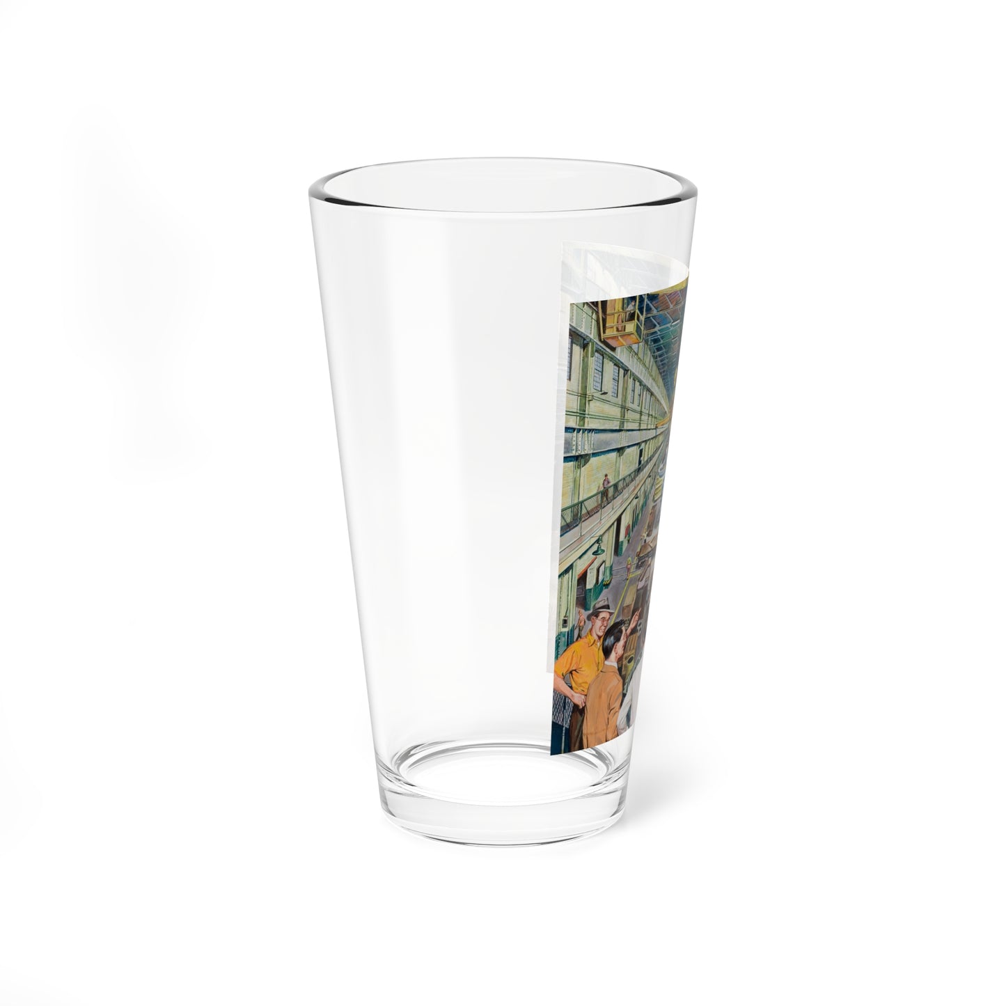 The Factory (Magazine Illustration) Pint Glass 16oz-Go Mug Yourself