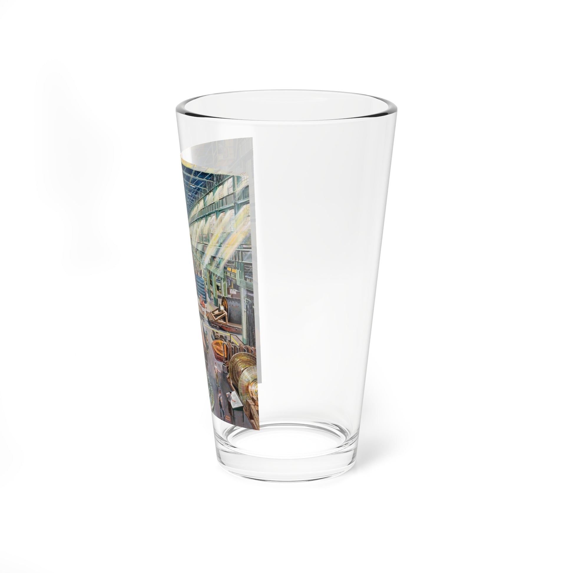 The Factory (Magazine Illustration) Pint Glass 16oz-Go Mug Yourself