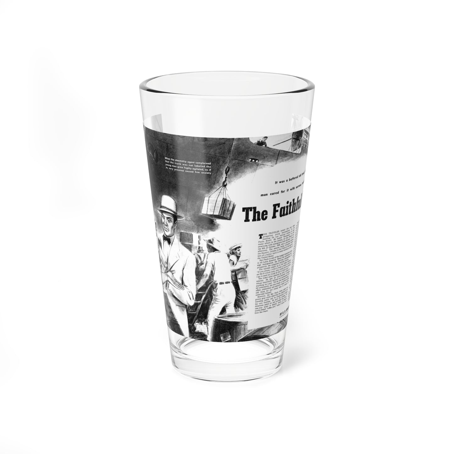 The Faithful Bride, True Detective, v57n02-018-19 (Magazine Illustration) Pint Glass 16oz-16oz-Go Mug Yourself