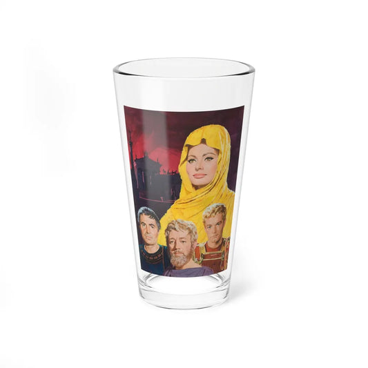 The Fall of the Roman Empire, movie poster illustration, c. 1964 - Pint Glass 16oz 16oz - Go Mug Yourself
