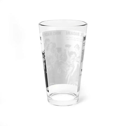 The Fantastic Madame Who Made Paree Gay, Real Combat Stories, January 1972 (Magazine Illustration) Pint Glass 16oz - Go Mug Yourself