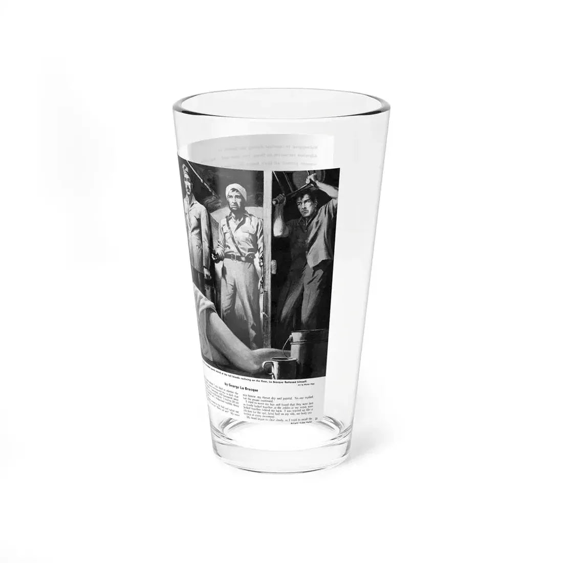 The Fantastic Nude Hostage Escape, For Men Only, March 1961 (Magazine Illustration) Pint Glass 16oz - Go Mug Yourself