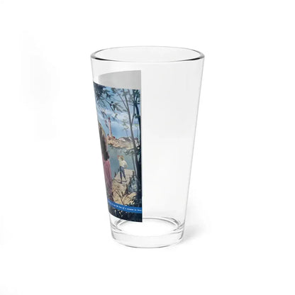 The Far Kiss, Redbook, September 1950 (Magazine Illustration) Pint Glass 16oz - Go Mug Yourself