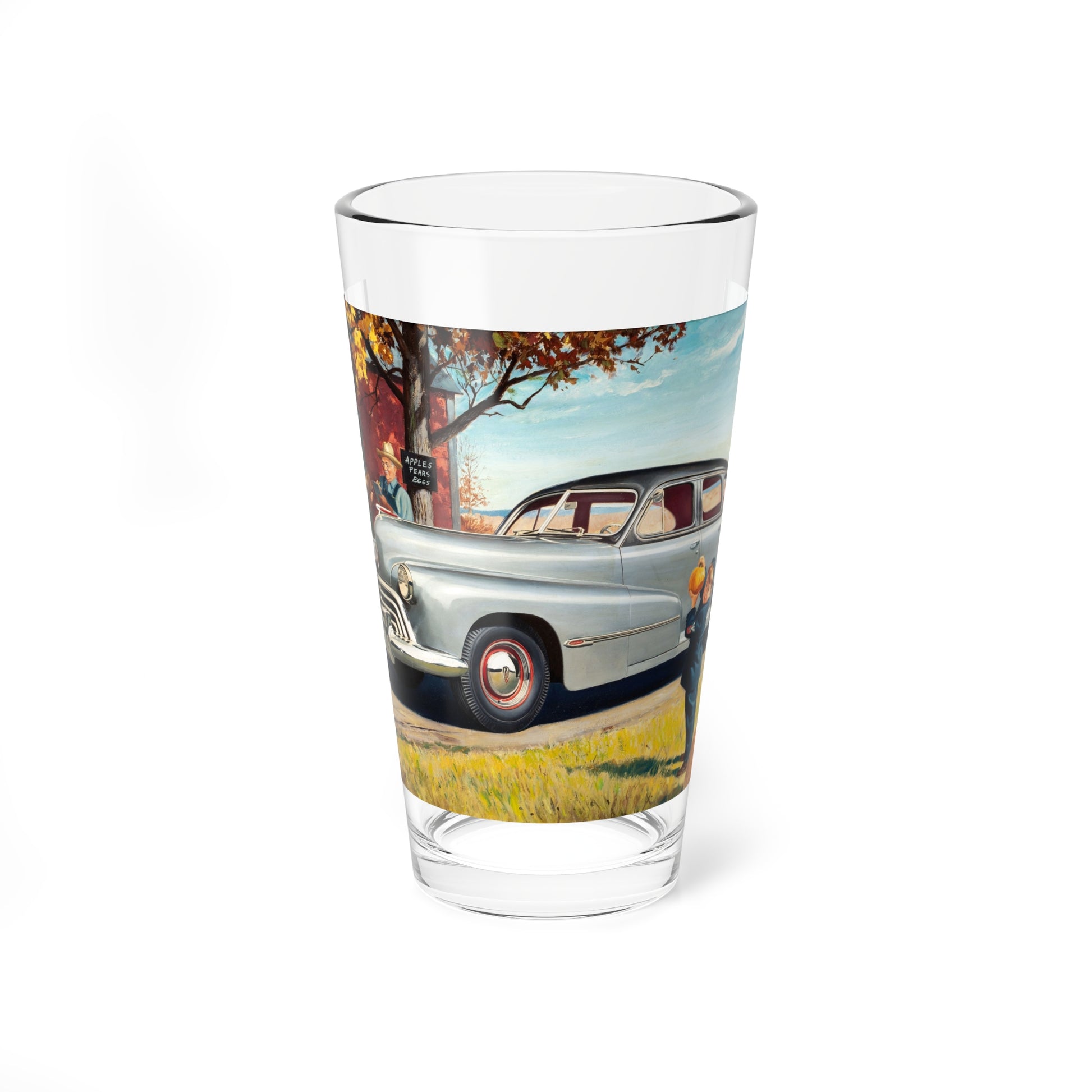 The Farmstand, calendar illustration (Magazine Illustration) Pint Glass 16oz-16oz-Go Mug Yourself