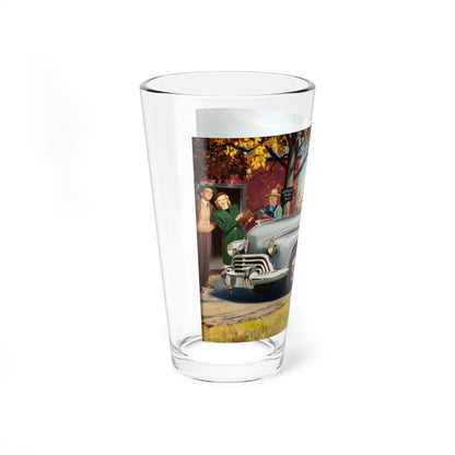 The Farmstand, calendar illustration (Magazine Illustration) Pint Glass 16oz-Go Mug Yourself