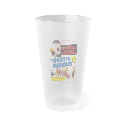 THE FAST AND THE FURIOUS 1954 Movie Poster - Frosted Pint Glass 16oz 16oz Frosted - Go Mug Yourself