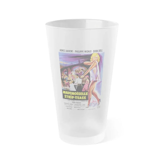 THE FAST SET (THE NUDE SET) 1957 Movie Poster - Frosted Pint Glass 16oz 16oz Frosted - Go Mug Yourself