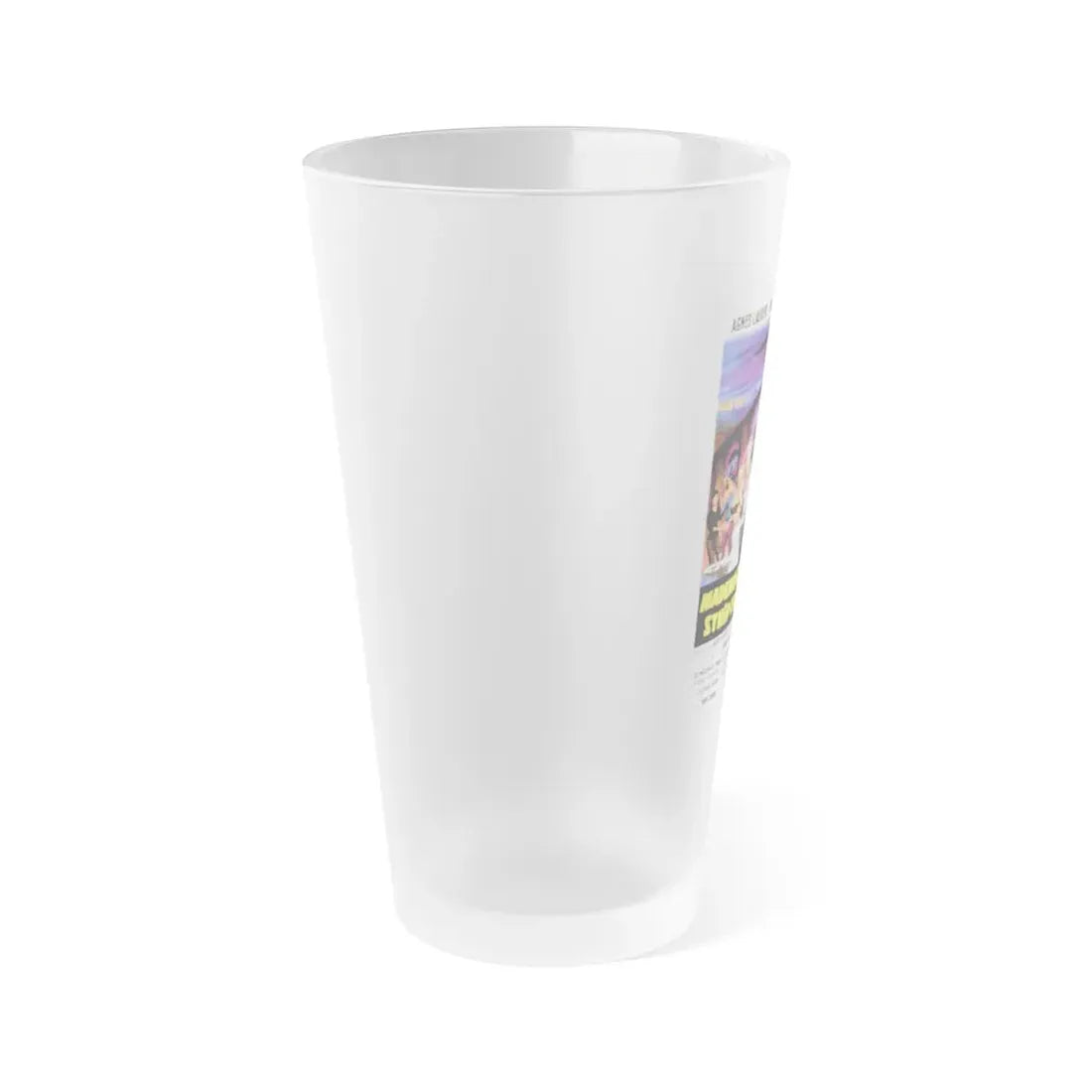 THE FAST SET (THE NUDE SET) 1957 Movie Poster - Frosted Pint Glass 16oz - Go Mug Yourself