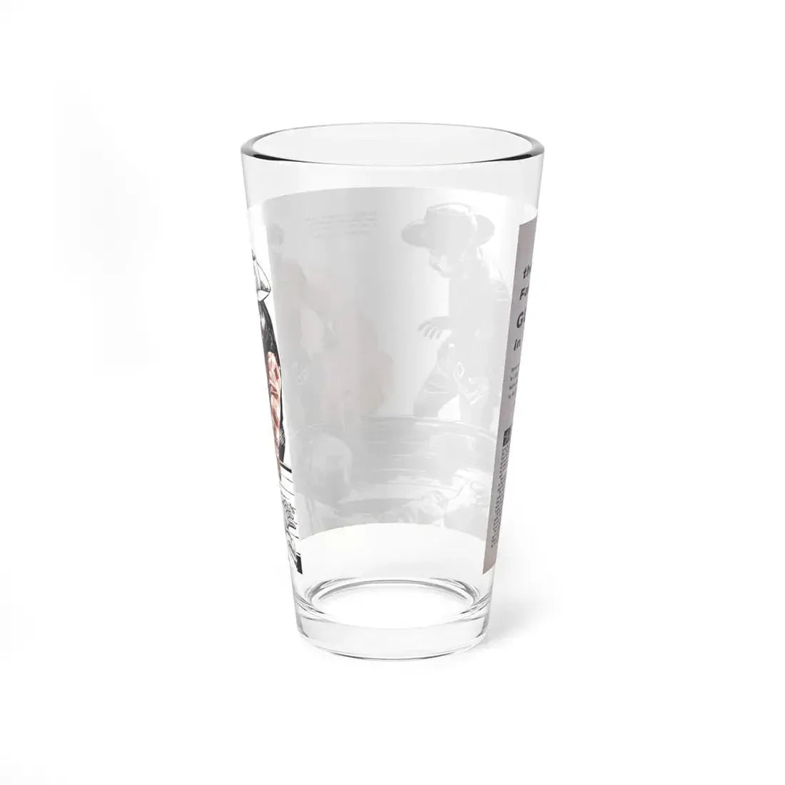 The Fastest Gun In Town, Male magazine, September 1956 (Magazine Illustration) Pint Glass 16oz - Go Mug Yourself