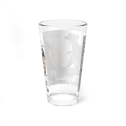 The Fastest Gun In Town, Male magazine, September 1956 (Magazine Illustration) Pint Glass 16oz - Go Mug Yourself