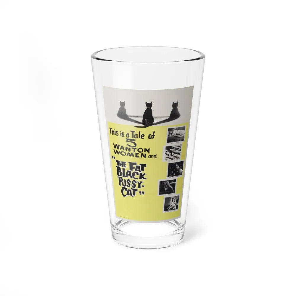 THE FAT BLACK PUSSY-CAT 1963 Movie Poster - Pint Glass 16oz-16oz-Go Mug Yourself