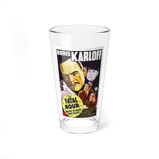 THE FATAL HOUR 1940 Movie Poster - Pint Glass 16oz-16oz-Go Mug Yourself