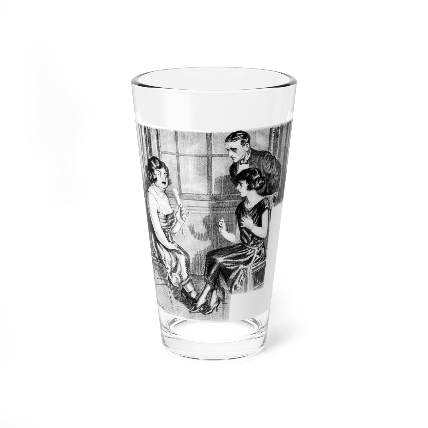 The Fattest Girl in the Movies, Screenland, April 1923 (Magazine Illustration) Pint Glass 16oz-16oz-Go Mug Yourself