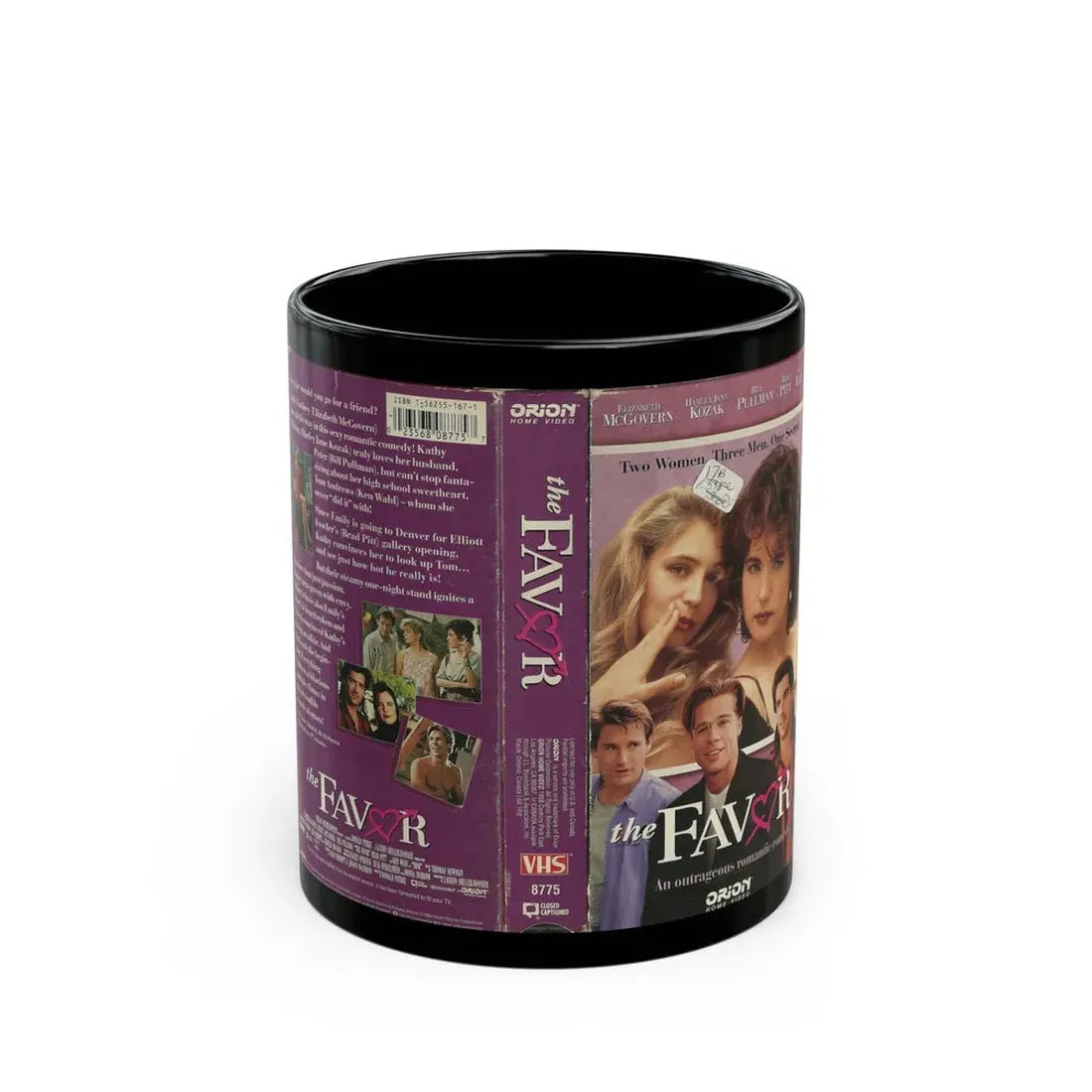 THE FAVOR ORION BRAD PITT (VHS COVER) - Black Coffee Mug 11oz - Go Mug Yourself
