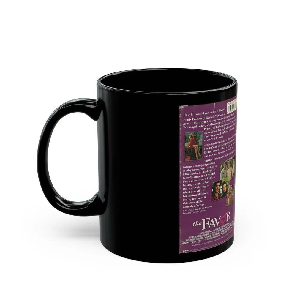 THE FAVOR ORION BRAD PITT (VHS COVER) - Black Coffee Mug-Go Mug Yourself