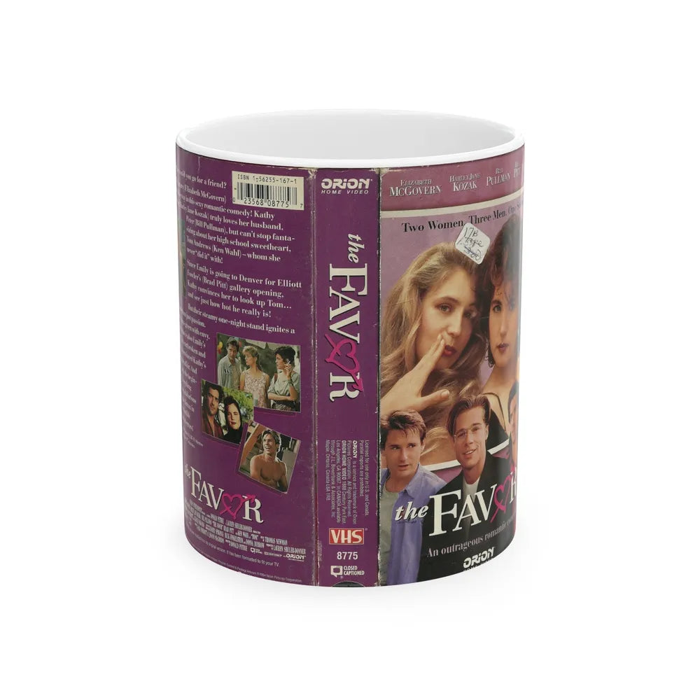 THE FAVOR ORION BRAD PITT (VHS COVER) - White Coffee Mug-11oz-Go Mug Yourself