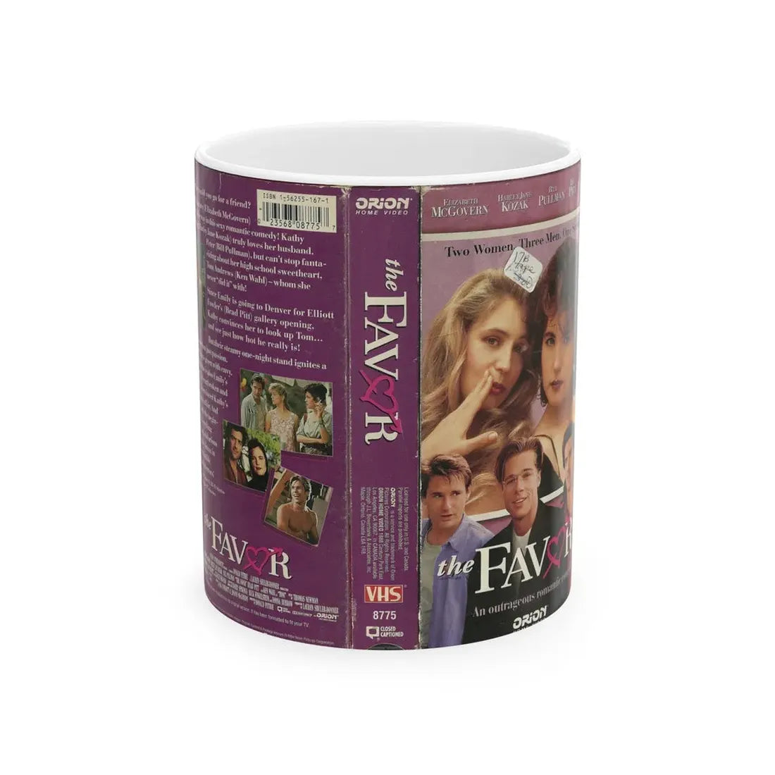 THE FAVOR ORION BRAD PITT (VHS COVER) - White Coffee Mug 11oz - Go Mug Yourself
