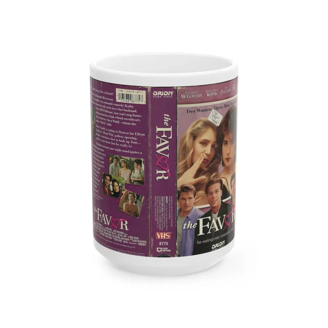 THE FAVOR ORION BRAD PITT (VHS COVER) - White Coffee Mug 15oz - Go Mug Yourself