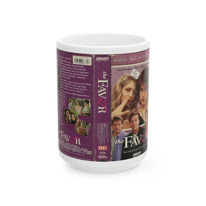 THE FAVOR ORION BRAD PITT (VHS COVER) - White Coffee Mug 15oz - Go Mug Yourself