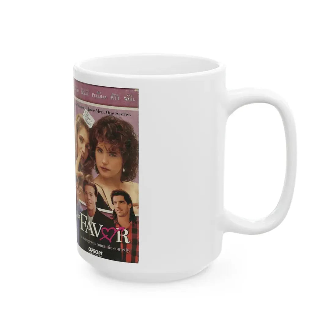 THE FAVOR ORION BRAD PITT (VHS COVER) - White Coffee Mug - Go Mug Yourself