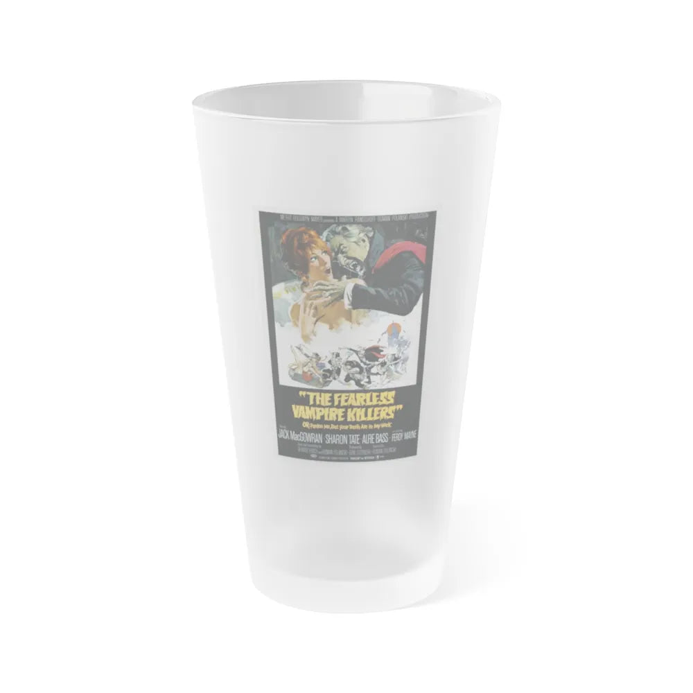 THE FEARLESS VAMPIRE KILLERS - OR PARDON ME, BUT YOUR TEETH ARE IN MY NECK 1967 Movie Poster - Frosted Pint Glass 16oz-16oz-Frosted-Go Mug Yourself