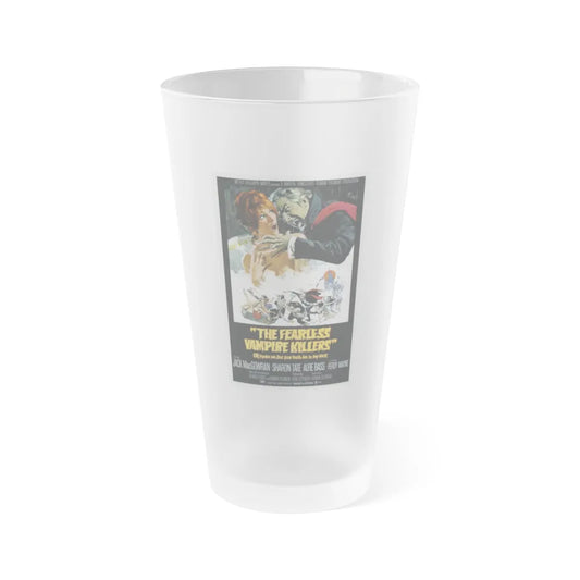 THE FEARLESS VAMPIRE KILLERS - OR PARDON ME, BUT YOUR TEETH ARE IN MY NECK 1967 Movie Poster - Frosted Pint Glass 16oz-16oz-Frosted-Go Mug Yourself