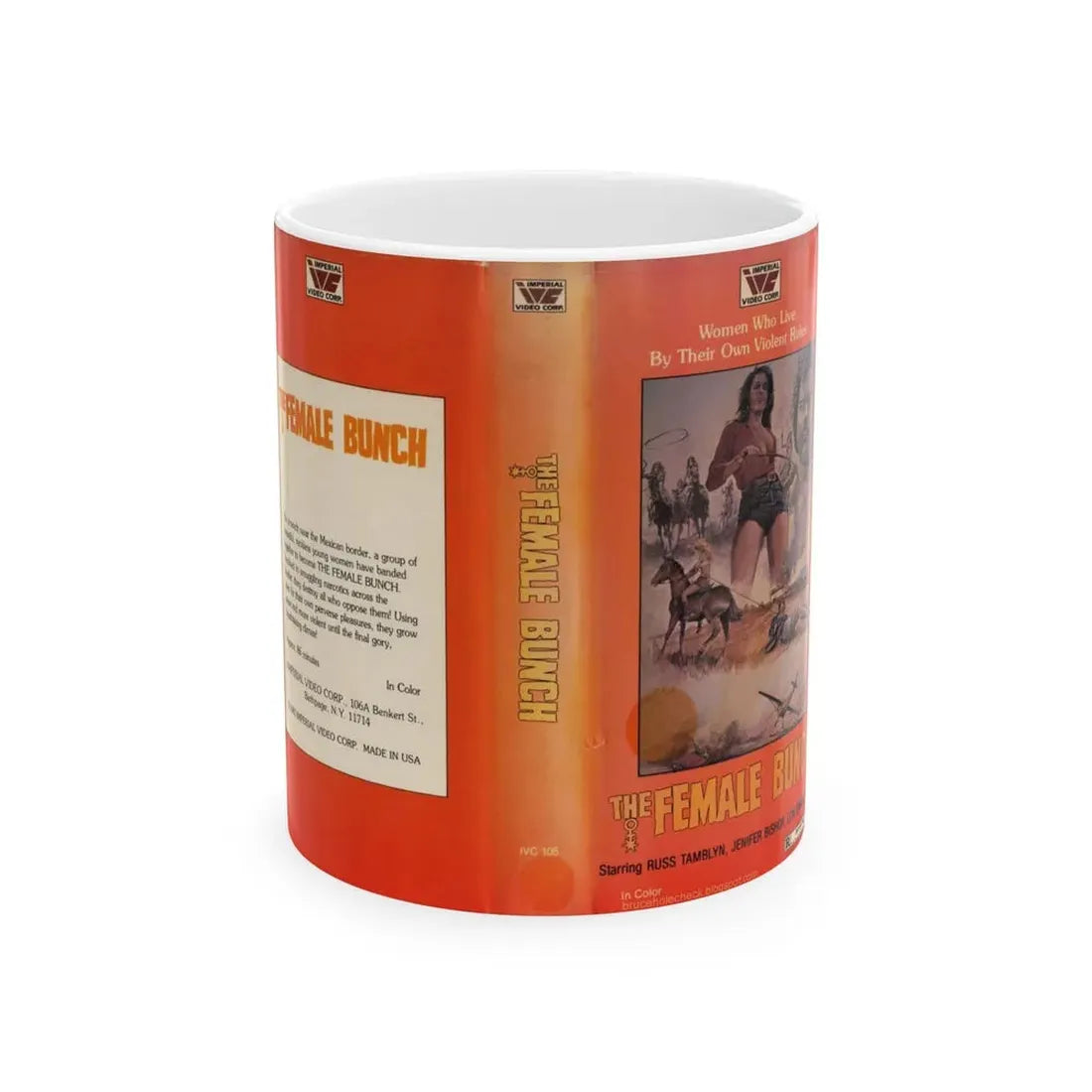 THE FEMALE BUNCH (VHS COVER) - White Coffee Mug 11oz - Go Mug Yourself