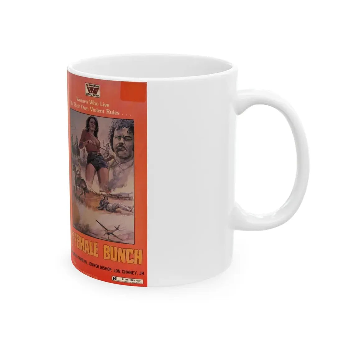 THE FEMALE BUNCH (VHS COVER) - White Coffee Mug - Go Mug Yourself