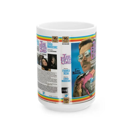 THE FIFTH CORD (VHS COVER) - White Coffee Mug 15oz - Go Mug Yourself