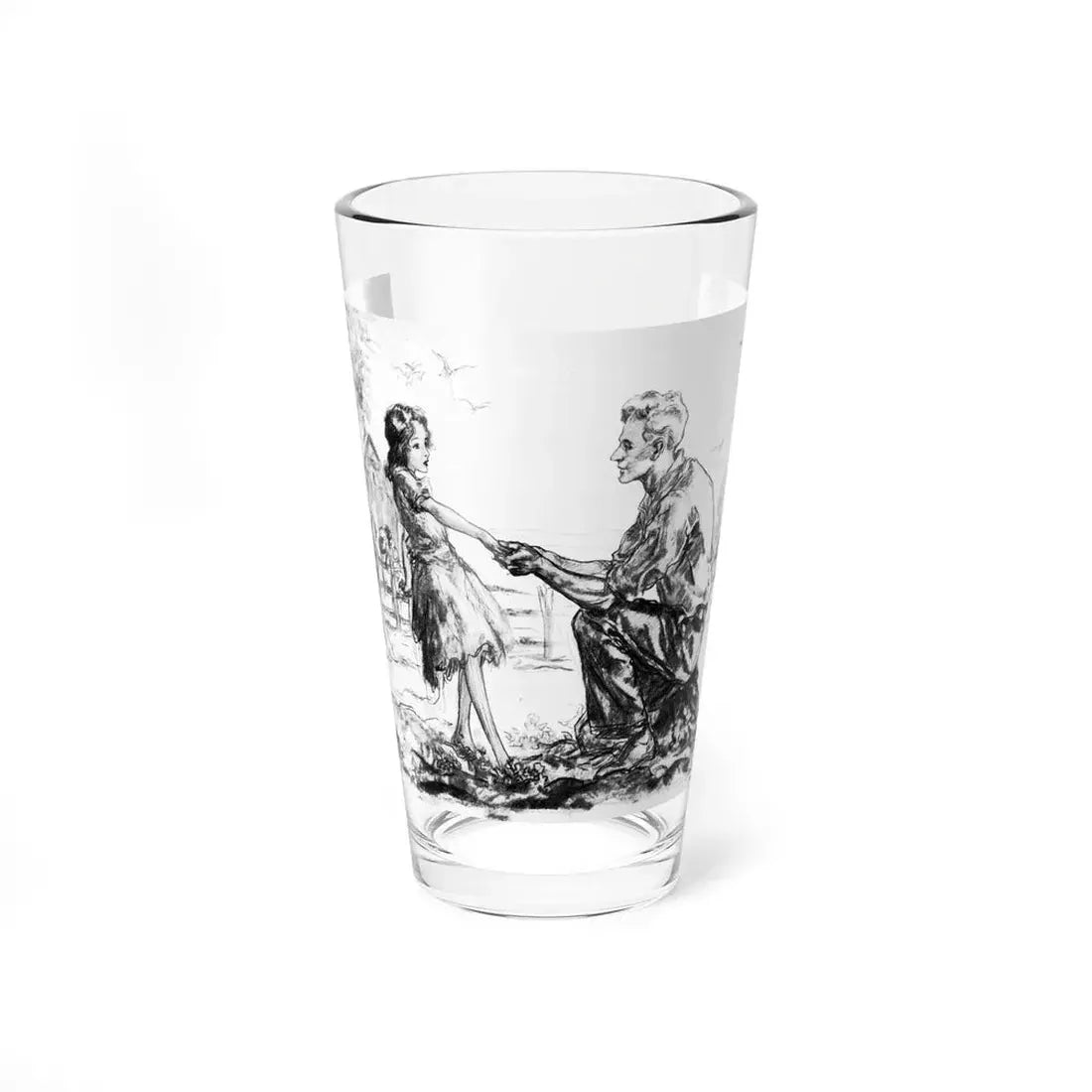 The Fifth Horseman (Pt. 1-1), McCall's, April 1930 (Magazine Illustration) Pint Glass 16oz 16oz - Go Mug Yourself