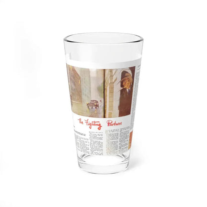 The Fighting Partners, Man Junior, Fabruary 1950 (Magazine Illustration) Pint Glass 16oz 16oz - Go Mug Yourself