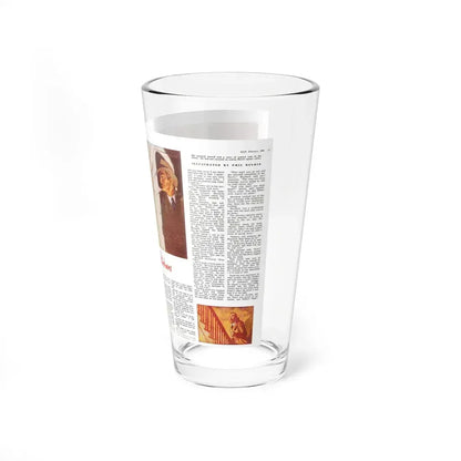 The Fighting Partners, Man Junior, Fabruary 1950 (Magazine Illustration) Pint Glass 16oz - Go Mug Yourself